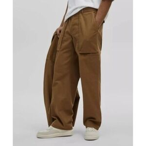 Mode Of One Mens Relaxed Fit Straight Leg Utility Pants Army Brown 31 Carpenter